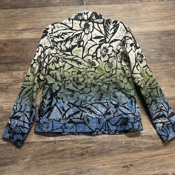 Chico's Floral Ombre Women’s Jacket - Picture 2 of 4